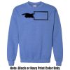 Adult Heavy Blend Heather Royal or Red 60/40 Fleece Crew (S) Thumbnail