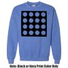 Adult Heavy Blend Heather Royal or Red 60/40 Fleece Crew (S) Thumbnail
