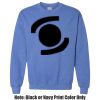 Adult Heavy Blend Heather Royal or Red 60/40 Fleece Crew (S) Thumbnail