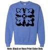 Adult Heavy Blend Heather Royal or Red 60/40 Fleece Crew (S) Thumbnail
