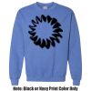 Adult Heavy Blend Heather Royal or Red 60/40 Fleece Crew (S) Thumbnail