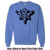 Adult Heavy Blend Heather Royal or Red 60/40 Fleece Crew (S) Thumbnail