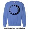 Adult Heavy Blend Heather Royal or Red 60/40 Fleece Crew (S) Thumbnail