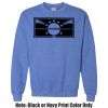 Adult Heavy Blend Heather Royal or Red 60/40 Fleece Crew (S) Thumbnail