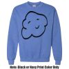 Adult Heavy Blend Heather Royal or Red 60/40 Fleece Crew (S) Thumbnail