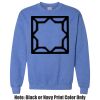 Adult Heavy Blend Heather Royal or Red 60/40 Fleece Crew (S) Thumbnail