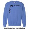 Adult Heavy Blend Heather Royal or Red 60/40 Fleece Crew (S) Thumbnail
