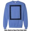 Adult Heavy Blend Heather Royal or Red 60/40 Fleece Crew (S) Thumbnail