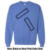 Adult Heavy Blend Heather Royal or Red 60/40 Fleece Crew (S) Thumbnail