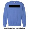 Adult Heavy Blend Heather Royal or Red 60/40 Fleece Crew (S) Thumbnail