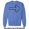 Adult Heavy Blend Heather Royal or Red 60/40 Fleece Crew (S) Thumbnail
