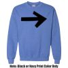 Adult Heavy Blend Heather Royal or Red 60/40 Fleece Crew (S) Thumbnail