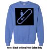 Adult Heavy Blend Heather Royal or Red 60/40 Fleece Crew (S) Thumbnail