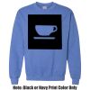 Adult Heavy Blend Heather Royal or Red 60/40 Fleece Crew (S) Thumbnail