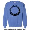 Adult Heavy Blend Heather Royal or Red 60/40 Fleece Crew (S) Thumbnail