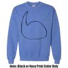 Adult Heavy Blend Heather Royal or Red 60/40 Fleece Crew (S) Thumbnail