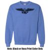 Adult Heavy Blend Heather Royal or Red 60/40 Fleece Crew (S) Thumbnail
