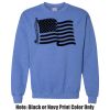 Adult Heavy Blend Heather Royal or Red 60/40 Fleece Crew (S) Thumbnail