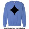 Adult Heavy Blend Heather Royal or Red 60/40 Fleece Crew (S) Thumbnail