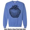 Adult Heavy Blend Heather Royal or Red 60/40 Fleece Crew (S) Thumbnail