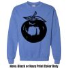Adult Heavy Blend Heather Royal or Red 60/40 Fleece Crew (S) Thumbnail