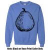 Adult Heavy Blend Heather Royal or Red 60/40 Fleece Crew (S) Thumbnail