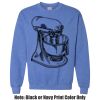 Adult Heavy Blend Heather Royal or Red 60/40 Fleece Crew (S) Thumbnail