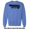 Adult Heavy Blend Heather Royal or Red 60/40 Fleece Crew (S) Thumbnail