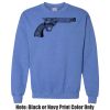 Adult Heavy Blend Heather Royal or Red 60/40 Fleece Crew (S) Thumbnail
