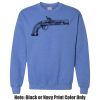 Adult Heavy Blend Heather Royal or Red 60/40 Fleece Crew (S) Thumbnail