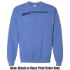 Adult Heavy Blend Heather Royal or Red 60/40 Fleece Crew (S) Thumbnail
