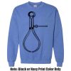 Adult Heavy Blend Heather Royal or Red 60/40 Fleece Crew (S) Thumbnail