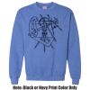 Adult Heavy Blend Heather Royal or Red 60/40 Fleece Crew (S) Thumbnail