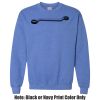 Adult Heavy Blend Heather Royal or Red 60/40 Fleece Crew (S) Thumbnail