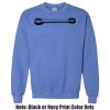 Adult Heavy Blend Heather Royal or Red 60/40 Fleece Crew (S) Thumbnail