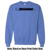 Adult Heavy Blend Heather Royal or Red 60/40 Fleece Crew (S) Thumbnail