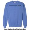 Adult Heavy Blend Heather Royal or Red 60/40 Fleece Crew (S) Thumbnail
