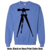 Adult Heavy Blend Heather Royal or Red 60/40 Fleece Crew (S) Thumbnail