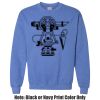Adult Heavy Blend Heather Royal or Red 60/40 Fleece Crew (S) Thumbnail