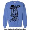 Adult Heavy Blend Heather Royal or Red 60/40 Fleece Crew (S) Thumbnail