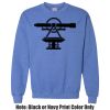 Adult Heavy Blend Heather Royal or Red 60/40 Fleece Crew (S) Thumbnail