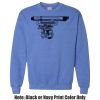 Adult Heavy Blend Heather Royal or Red 60/40 Fleece Crew (S) Thumbnail