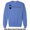 Adult Heavy Blend Heather Royal or Red 60/40 Fleece Crew (S) Thumbnail