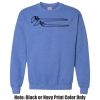 Adult Heavy Blend Heather Royal or Red 60/40 Fleece Crew (S) Thumbnail