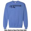 Adult Heavy Blend Heather Royal or Red 60/40 Fleece Crew (S) Thumbnail