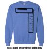 Adult Heavy Blend Heather Royal or Red 60/40 Fleece Crew (S) Thumbnail