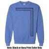 Adult Heavy Blend Heather Royal or Red 60/40 Fleece Crew (S) Thumbnail