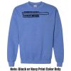 Adult Heavy Blend Heather Royal or Red 60/40 Fleece Crew (S) Thumbnail