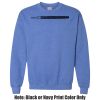 Adult Heavy Blend Heather Royal or Red 60/40 Fleece Crew (S) Thumbnail