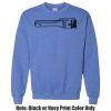 Adult Heavy Blend Heather Royal or Red 60/40 Fleece Crew (S) Thumbnail